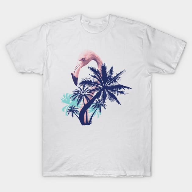 Summer Flamingo T-Shirt by Hmus